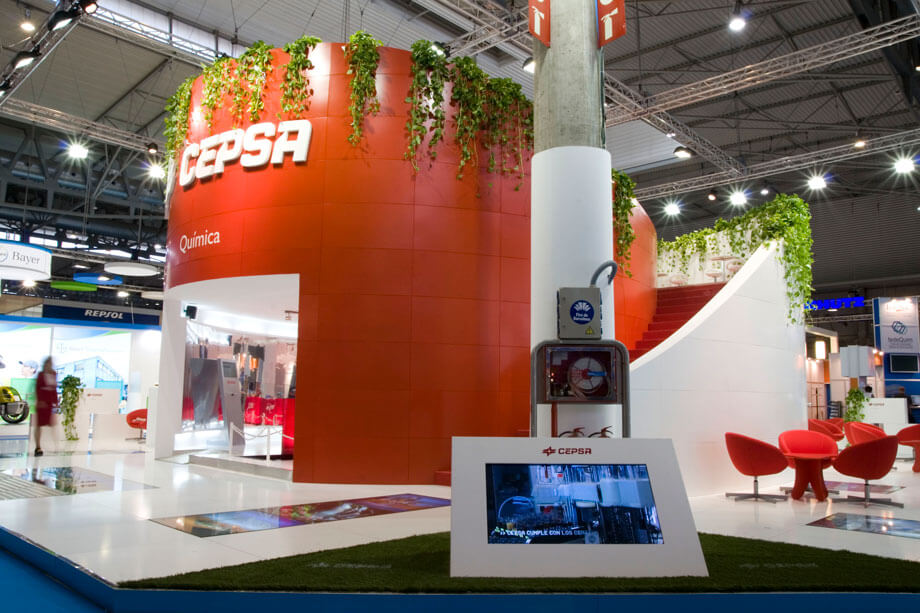 Cepsa Construcción de stands Grupo Aranda11